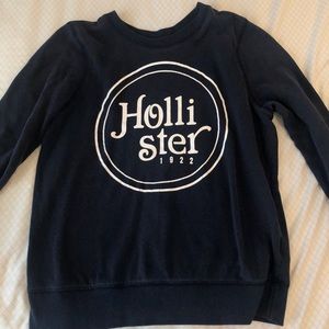 Hollister Vintage Crewneck Sweatshirt size medium navy blue